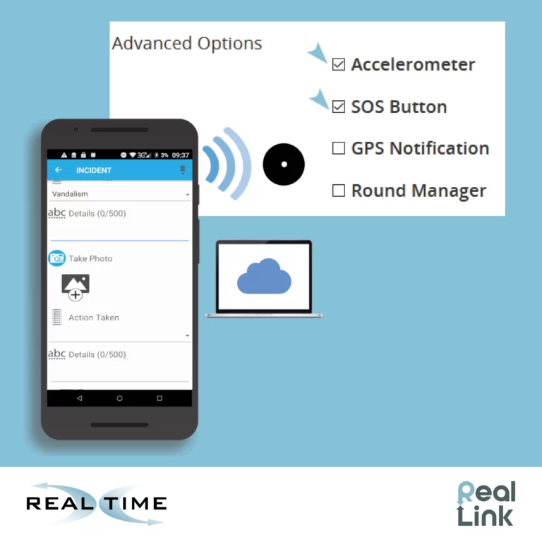 Lone working solution features on Real-Link software